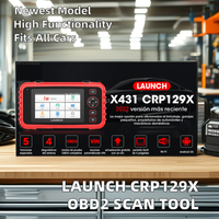 9 tipos de idiomas compatibles con Launch CRP129X CRP 129X OBD2 herramienta de escaneo escáner máquina de diagnóstico de coche con batería