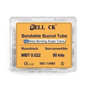 Diş ortodontik bukkal tüp 1st 2nd Molar Bondable olmayan cabrio monoblok 0.022 tek tüp Roth Mbt - Product Image 5