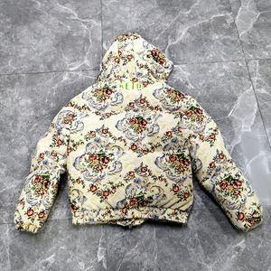 Blouson matelassé personnalisé pour homme, chaud d'hiver, en jacquard, avec col montant zippé, en tissu toile, style décontracté - Product Image 1