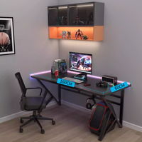 AILICHEN Bureau d'étude pour étudiants Table simple pour la maison Chambre à coucher Esports avec chaise confortable-pour ordinateur