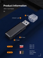 Aksesori komputer promosi, harga terbaik adaptor pembaca kartu memori USB 3.0