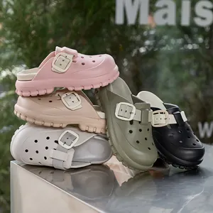 Vente en gros sabots Eva chaussures de jardin à la mode pour hommes et femmes chaussures en caoutchouc mousse unisexe toboggan plage pantoufles épaisses sabots de jardin