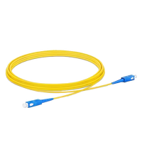 Kabel Patch serat optik LSZH, FTTH SC UPC-SC UPC G657A kehilangan penyisipan rendah 1 Core 2 Core