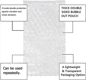 Pe rõ ràng bọt đóng gói túi bảo vệ túi bong bóng chống sốc phong bì gói quà bọc đệm bao gồm bán buôn - Product Image 3