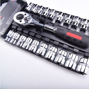 Maxpower công cụ phần cứng 21 cái công cụ cầm tay cờ lê thiết lập <span class=keywords><strong>3</strong></span>/<span class=keywords><strong>8</strong></span> "<span class=keywords><strong>Dr.</strong></span> 1/2" <span class=keywords><strong>Dr.</strong></span> Imperial SAE ổ cắm thiết lập với Ratchet xử lý - Product Image 2