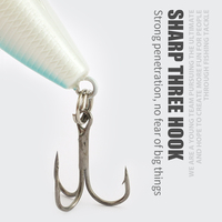Leurre de pêche OEM Topwater Pencil, leurre flottant 55cm 5g avec sonnette pour la pêche au bar, au brochet, au musky et à la truite