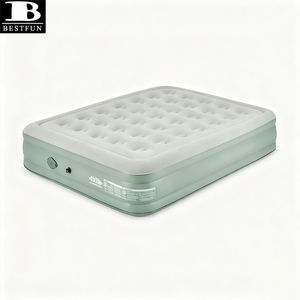 Matelas pneumatique gonflable surélevé Queen Size à pompe intégrée, portable, pour la maison, les invités et le camping - Product Image 6