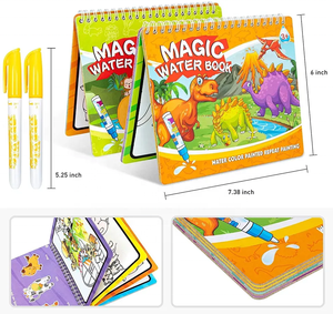 Personnalisé pas cher prix OEM Magic Water Drawing Book Peinture <span class=keywords><strong>Aquarelle</strong></span> Papier enfants <span class=keywords><strong>Livre</strong></span> de coloriage pour enfants - Product Image 3