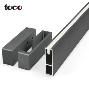 toco TR020 Non-slip hardware aluminum alloy Oval wardrobe hanging clothes rail tube
