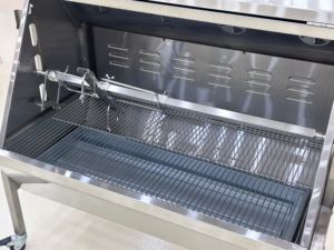 Max Tải 60Kg Thép Không Gỉ Di Động Ngoài Trời Điện Rotisserie Nướng Cho Toàn Bộ <span class=keywords><strong>Pig</strong></span> Lamb Nhổ Butan BBQ Nướng Với Bánh Xe - Product Image 2