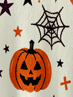 Cardigan tricoté pour femme avec imprimé citrouille d'Halloween, personnalisé par transfert thermique, idéal pour un usage quotidien décontracté ou festif