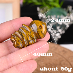 คริสตัลแกะสลักลายกระดูกปลาขนาดเล็กสำหรับทำเครื่องประดับงานแกะสลักคริสตัลคริสตัลจากธรรมชาติ - Product Image 2