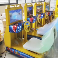 Machines de jeu de simulation d'arcade LCD HD Outrun de 22 pouces à pièces, course de voitures à vitesse folle pour enfants en plastique durable