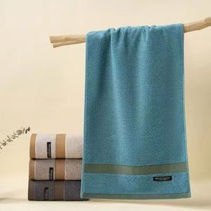 Wholesale Soft Face 100% Cotton <b>Bath</b> Personalized Woven Logo Durable Eco-Friendly Luxurious Sports <b>Towel</b> - Product Image 3