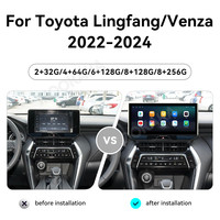 ZWNAV Autoradio GPS de navigation 12,3 pouces pour Toyota Lingfang/Venza 2022-2024 Lecteur multimédia Android Audio Carplay Unité principale