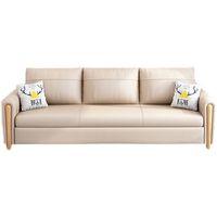 Sofá Cama Plegable Multifuncional de 2 Plazas, Sofá Cama Retráctil con Almacenamiento para Espacios Pequeños, Tela Tecnológica Lavable y Extraíble