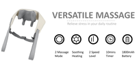 Ceinture de massage chauffante Shiatsu pour le cou, le dos et les épaules, avec contrôle de la minuterie, pour la maison, les voyages et la voiture