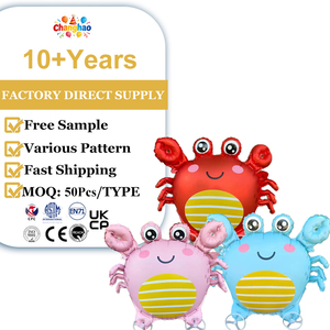 Globos Metálicos con Forma de Cangrejo para Decoración de Fiestas de Cumpleaños, Halloween y Pascua, Venta al Por Mayor - Product Image 1