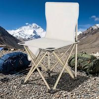 Chaise de camping pliante moderne en acier inoxydable avec poche latérale, légère, en tissu Oxford, garantie commerciale, idéale pour les excursions au lac - Vente chaude