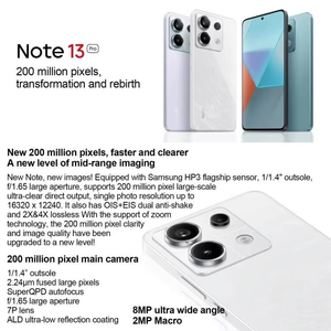 Note 13 Pro, Teléfono 5G de 6.67 Pulgadas, Octa Core, 120Hz, 1800nit AMOLED, Snapdragon 7s Gen 2, 6GB RAM, 256GB ROM, Doble SIM, Miui 14, 5000mAh - Product Image 6