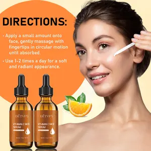 Wholesale Brightening Whitening Removing Dark Spots Face Hyaluronic Acid Facial Skin Care Vitamin C Serum