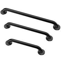 Main courante de sécurité ADA en acier inoxydable blanc de 18, 36, 42 pouces, diamètre de tube de 1,5 pouce, support commercial pour toilettes, idéale pour personnes âgées