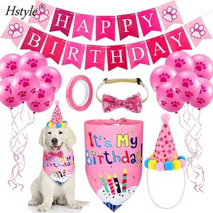 Perlengkapan Pesta Ulang Tahun Kucing Anjing Perlengkapan Pesta Ulang Tahun Anak Perempuan atau Laki-laki Dekorasi Pesta Ulang Tahun Anak Kaki Balon Cetak Dasi Kupu-kupu Set Set 467 - Product Image 1