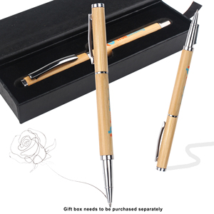 Environmentally Bamboo Customized LOGO Engraved Laser Manufactures Printed Gel <b>Pens</b> With 1.00 MM Stylo - Product Image 3