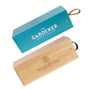 Bằng gỗ không dây kết nối loa, rượu vang đỏ phong cách, kép 4 ''Bass & 1'' tweeter, TWS, 2000mAh với nhiều kết nối - Product Image 2