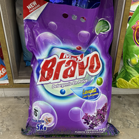 Emballage français pour poudre détergente de 5 kg, OEM personnalisé, parfum lavande, poudre à laver Bravo