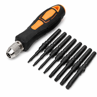 Kit de tournevis Torx de sécurité pour réparation d'électronique industrielle, DIY, OEM, petit format, en acier S2, TT5-TT30 avec poignée