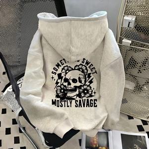 Veste à capuche décontractée pour femmes, vêtements pour femmes printemps et automne, cardigan à capuche en polaire pour le début du printemps, nouveau style - Product Image 6