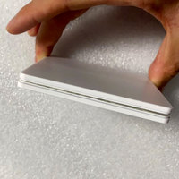 80*80mm 3mm d'épaisseur imperméable NFC Menu autocollant plaque acrylique vierge avec 213 puce Google Review modèle ISO fréquence 13.56MHz