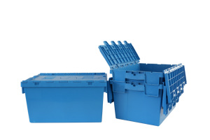 <span class=keywords><strong>Cajas</strong></span> <span class=keywords><strong>de</strong></span> Almacenamiento <span class=keywords><strong>de</strong></span> Plástico <span class=keywords><strong>Resistentes</strong></span>, Reciclables y Encajables Extra Grandes con Tapa Adjunta, Caja Apilable para Organización - Product Image 5