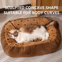 Canapé-lit pour chien amovible et chaud en peluche douce avec rebord surélevé pour chiens et chats de petite, moyenne et grande taille – Vente en gros