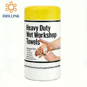 Panni per Pulizia Auto Industriali BRILLINK, Materiale Spunlace 20x30cm, Monouso Quadrati Anti-Graffio e Lavabili - Product Image 1