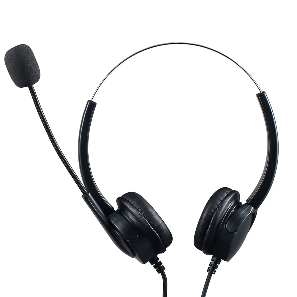 wired noise reduction headset with microphone one headset stereo wired headset
