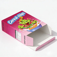 Boîte alimentaire pliable biodégradable, boîte à céréales personnalisée, boîte pour petit-déjeuner sain, boîte à flocons d'avoine, boîte à biscuits, boîte à snacks, emballage pour biscuits