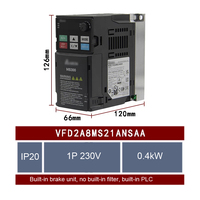 Promo Panas Delta VFD2A8MS21ANSAA MS300 Inverter 0.4KW 230V Fase Tunggal 2.8A Kontrol Vektor AC Drive untuk Pompa Kipas Konveyor