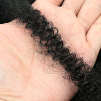 Estensioni per capelli sintetici Afro Kinky in fibra a bassa temperatura da 12 pollici, micro twist, trama singola, per dreadlock e uncinetto