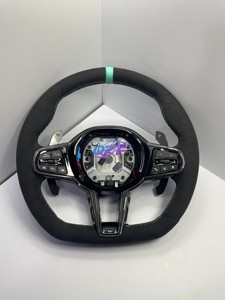 Volante Deportivo M Power CS de Alcántara Completo para <span class=keywords><strong>BMW</strong></span> G30 G31 G32 X3 G01 X4 G02 M2 G87 M3 G80 M4 G82 G42 G20 LCI M5 F90 G11 - Product Image 2