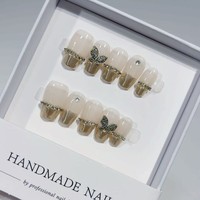 Nouvel Arrivage Faux Ongles Acryliques French Manucure à Coller Couverture Complète Vente en Gros