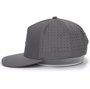 Gorra de camionero de Golf de cuerda de 5 paneles con logotipo bordado personalizado al por mayor, gorras de béisbol de Golf deportivas de nailon con agujeros cortados a láser - Product Image 3