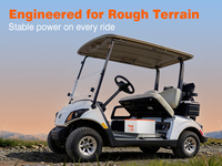 Baterai Golf Cart TEMGO Metal Case 48V 100Ah LiFePO4 dengan BMS Pintar 300A, Charger LCD Bluetooth untuk Dealer dan Distributor