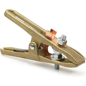 Abrazadera de puesta a tierra de soldadura de latón de cobre en forma de A de grado Industrial <span class=keywords><strong>para</strong></span> equipo de arco MIG MMA <span class=keywords><strong>TIG</strong></span> diseño duradero soldadores fuertes - Product Image 2