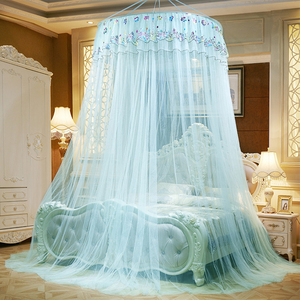 Cung Điện Sang Trọng Dome Muỗi Lưới Vua Nữ Hoàng Kích Thước Giường Đôi Treo Vòng Polyester Muỗi Lưới - Product Image 6