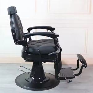 Sillón de Peluquería Retro de Lujo, Hidráulico, Reclinable, para Corte de Cabello, Masajes y Aseo, Mueble de Cuero para Gimnasio - Product Image 5