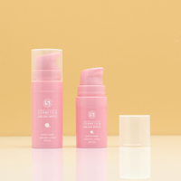 Flacon pompe sans air de luxe personnalisable 15ml 30ml 50ml vide en plastique pour cosmétiques et soins du visage