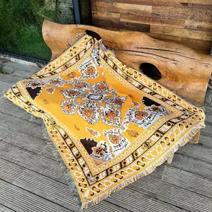 Selimut piknik permadani kustom Sofa rumah katun poliester gaya berbeda Bohemian Sucre kualitas tinggi