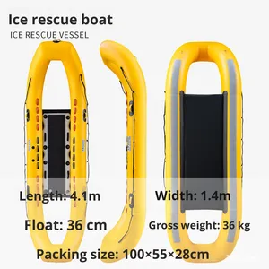 Water Dragon Gate Type Banana Boat Canot de sauvetage d'urgence gonflable à double usage Canot de neige et de glace pour le sauvetage d'urgence - Product Image 5